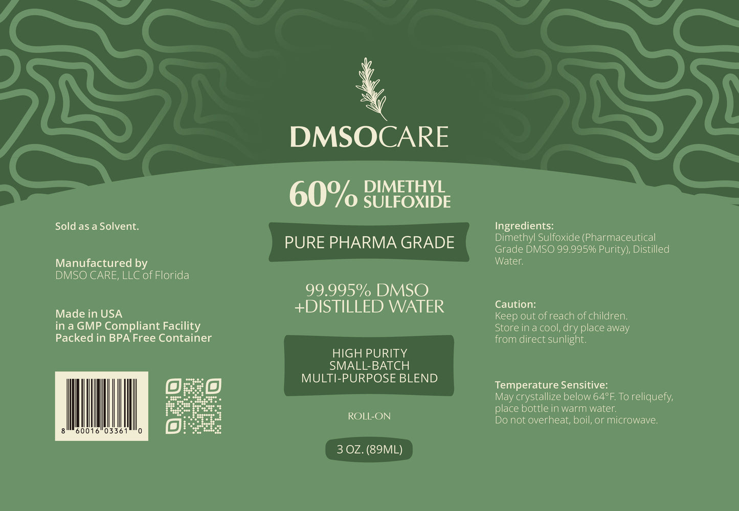 60/40 DMSO + Distilled Water